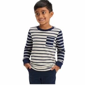 Cat & Jack Toddler Boys' Long Sleeve Striped Pocket T-Shirt